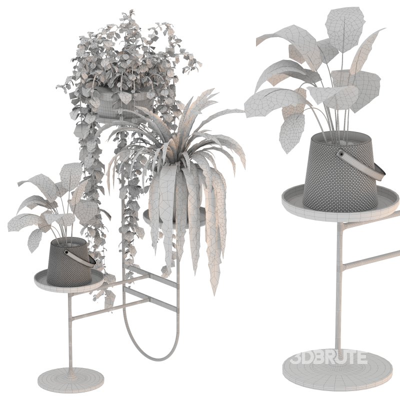 Metal Standing Plant Image 4