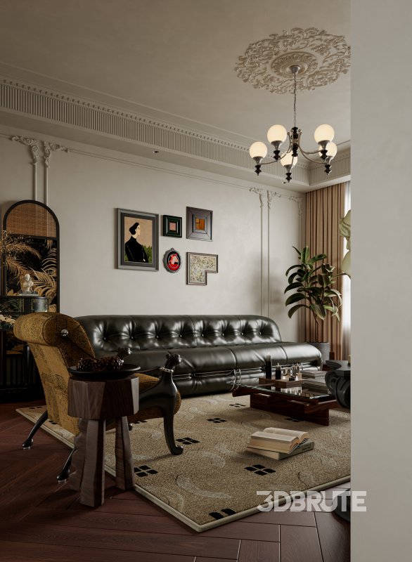 Medieval living and dining room Image 4