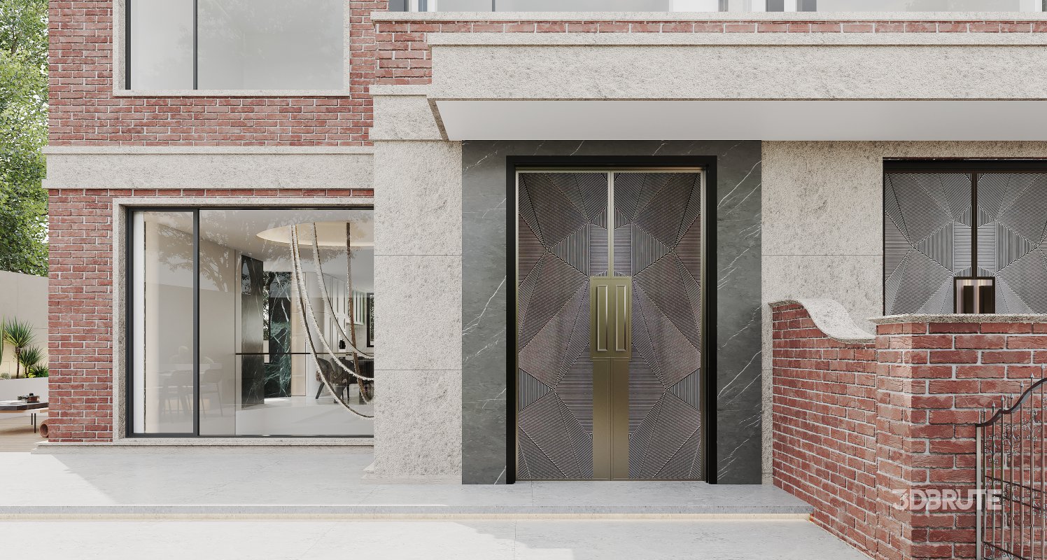 Luxury villa interior and courtyard Image 13