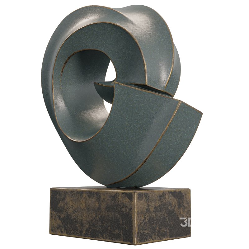 Infinity Loop Sculpture Modern Abstract Image 3