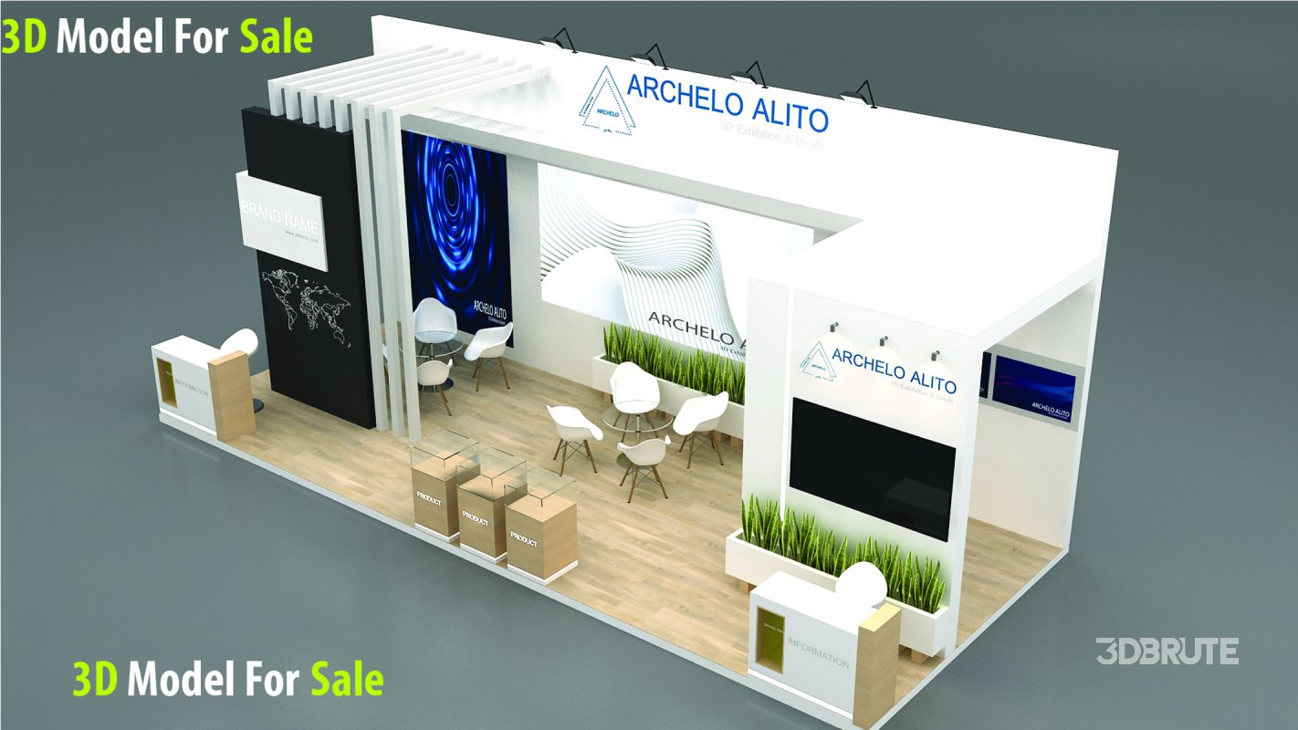 3D Exhibition Booth Model Image 3