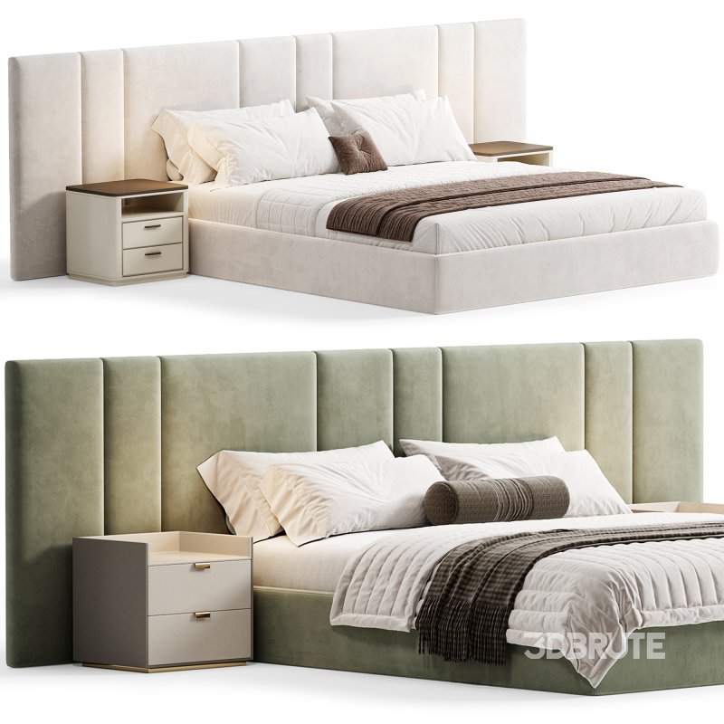 Bed Garda Design with wide headboard By Sensorsleep Image 6
