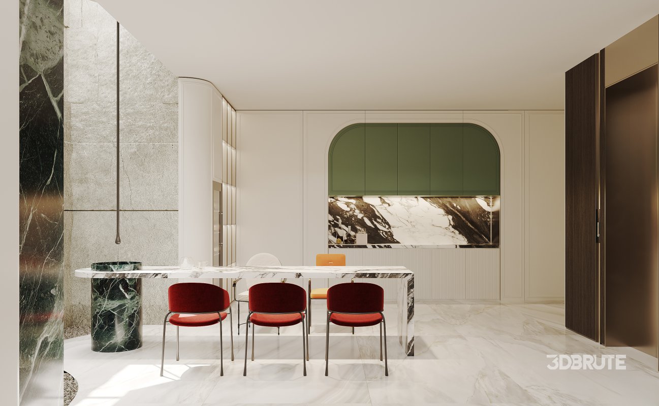 Luxury villa interior and courtyard Image 6