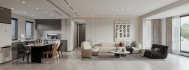 Modern living room and dining room interior scene - Thumbnail 1