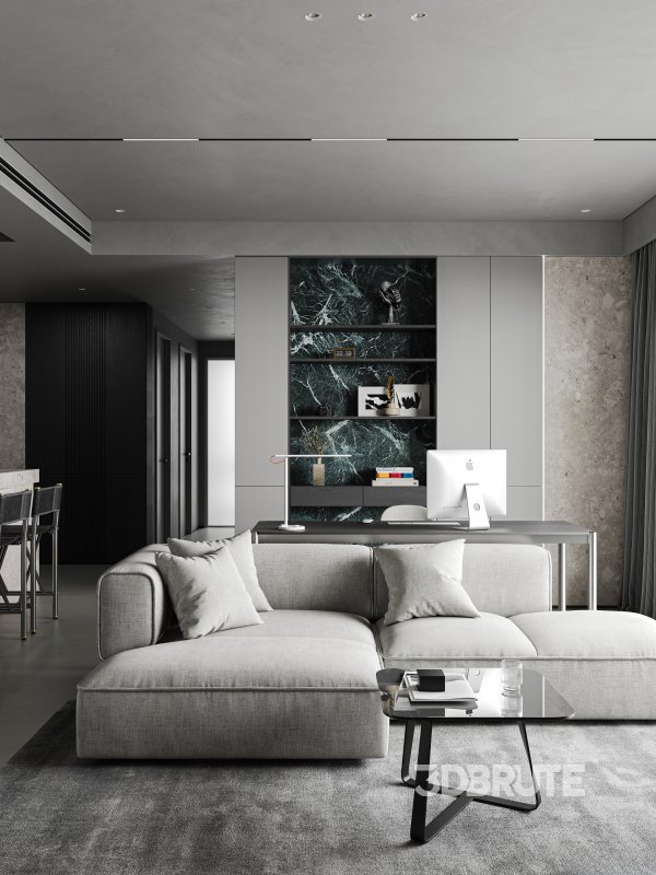 living room dining room kitchen Image 8