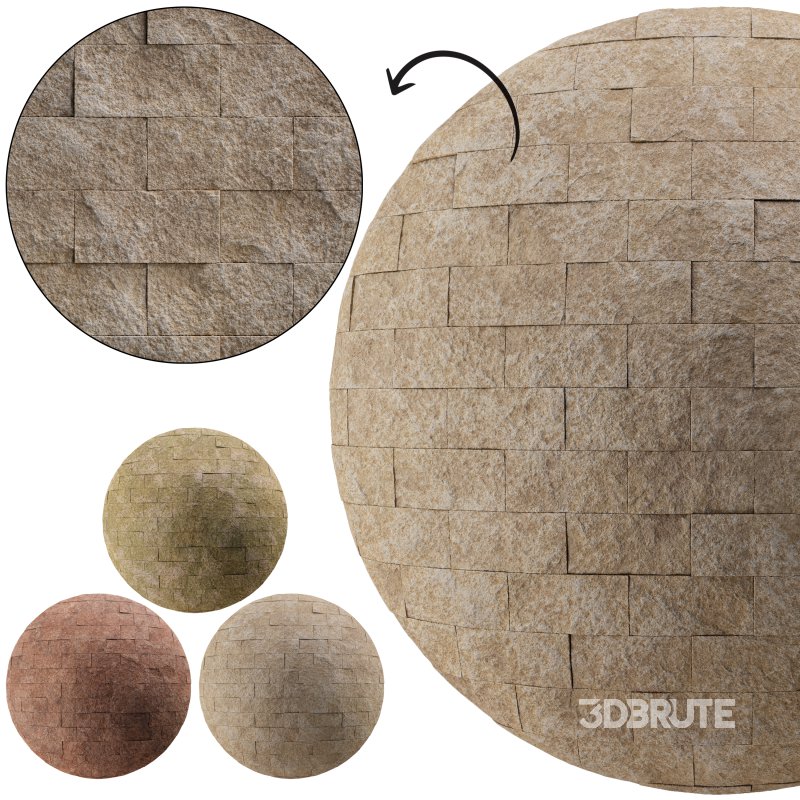 Split Face Travertine 01 (Seamless) Image 1