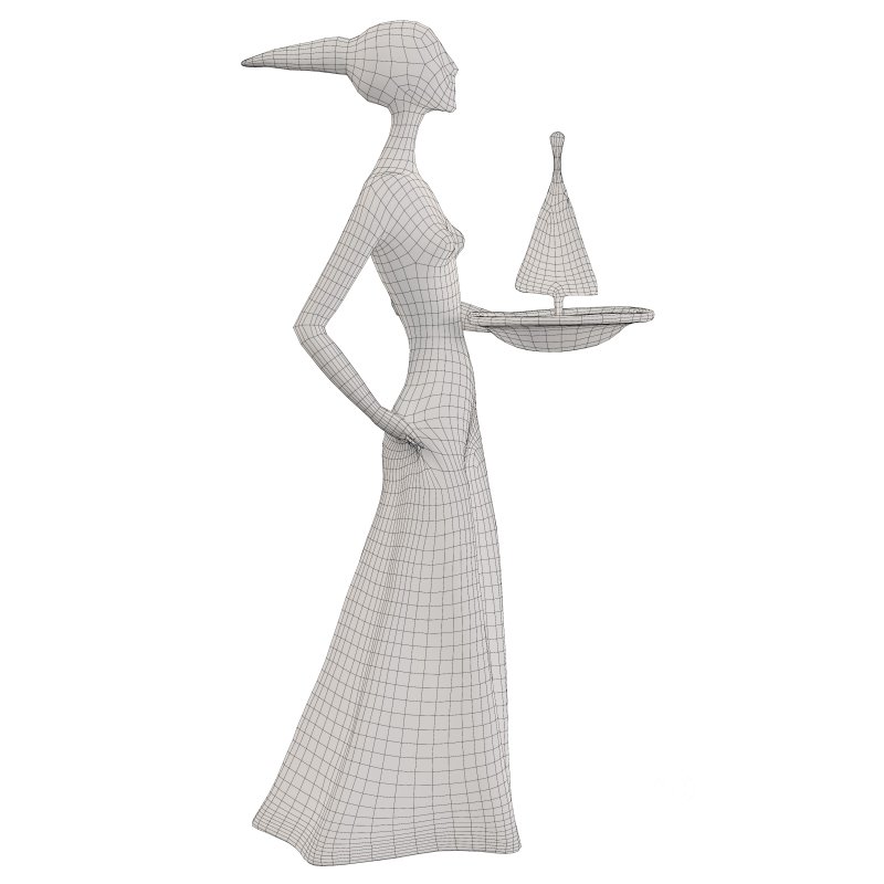 Balance of Life Abstract Female with Sailboat Image 5