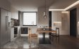 Modern living room and dining room interior scene - Thumbnail 1