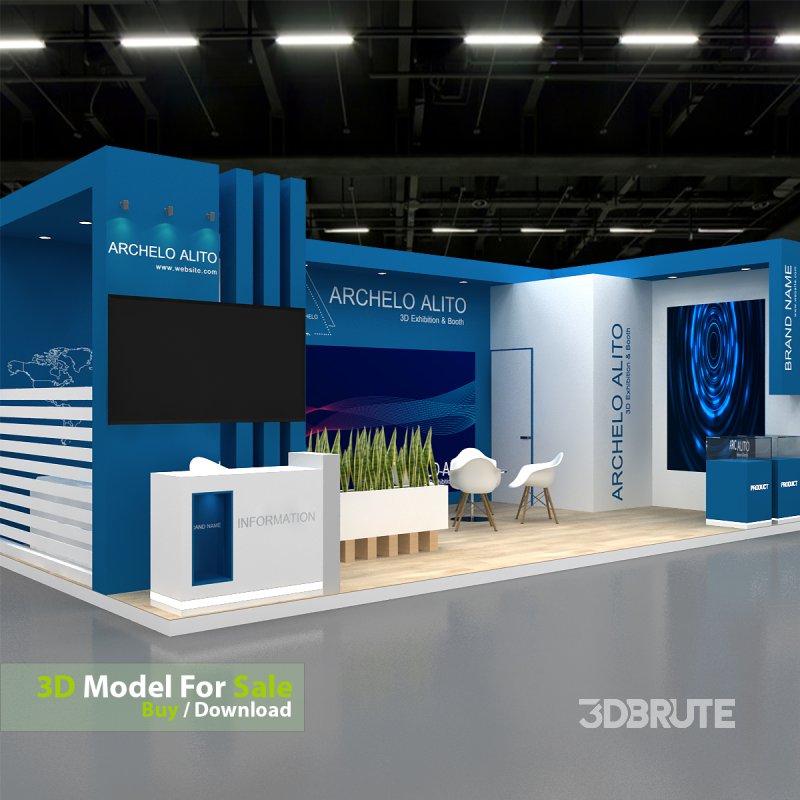 exhibition 3d model Image 1