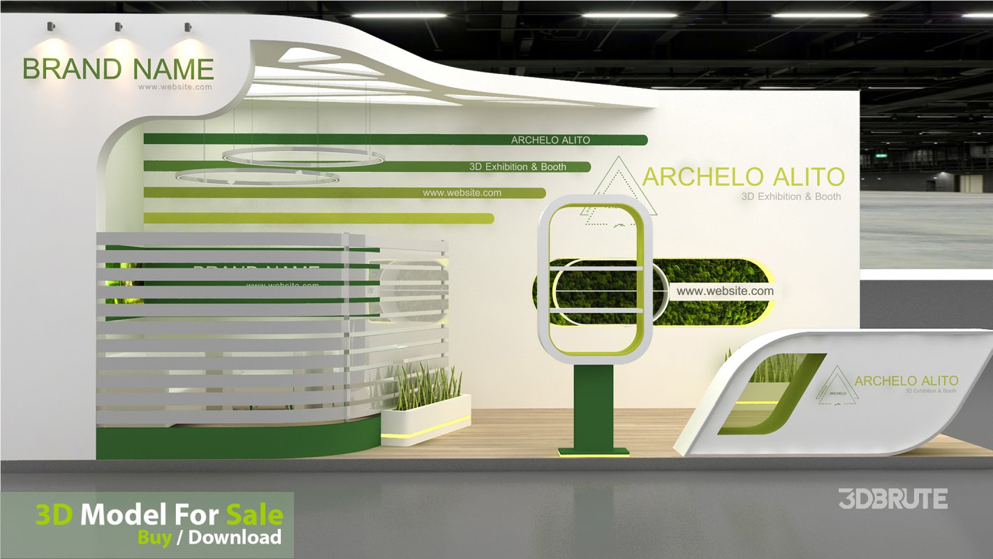 3D Stand Booth Model Image 1