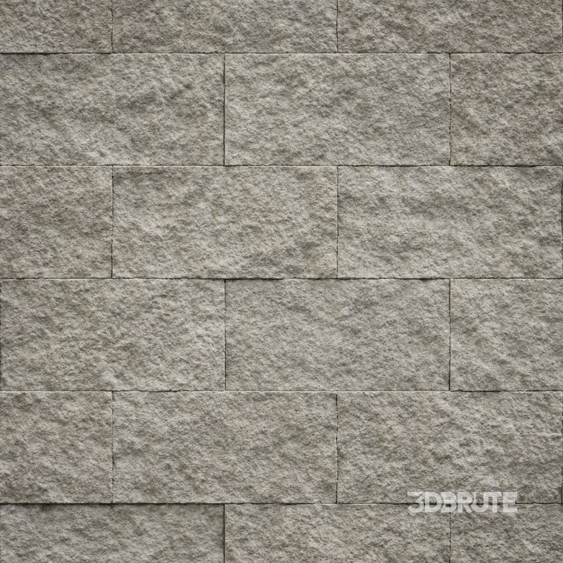 Split Face Stone wall 01 (Seamless) Image 2