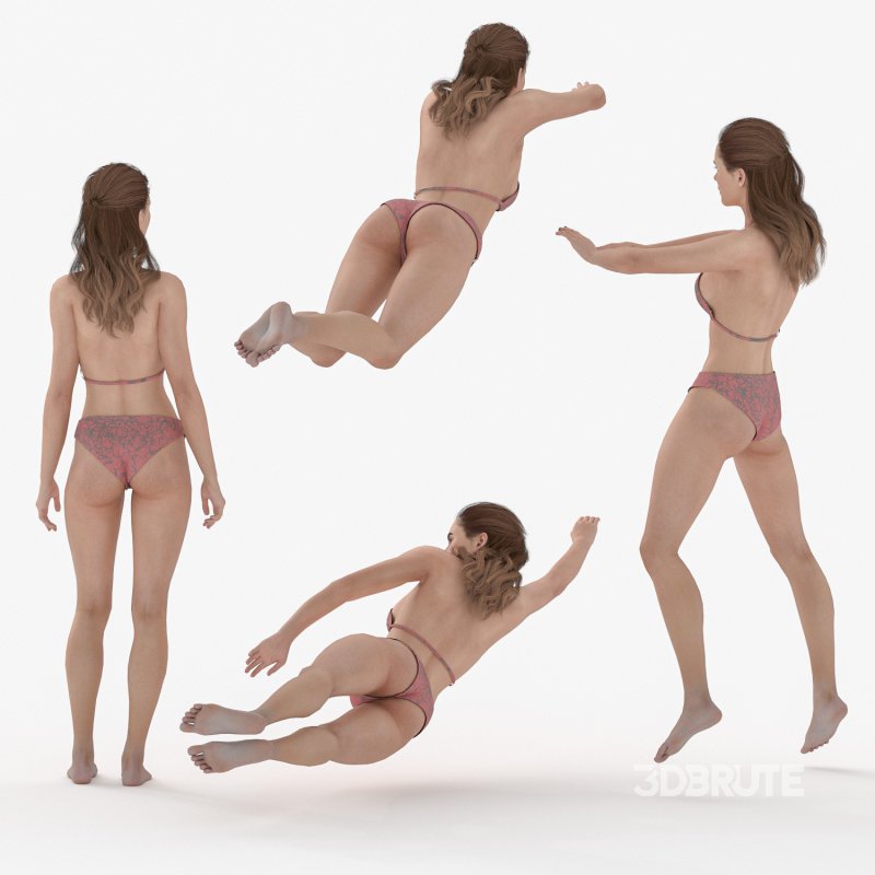 Bikini Woman 04 Poses Image 1