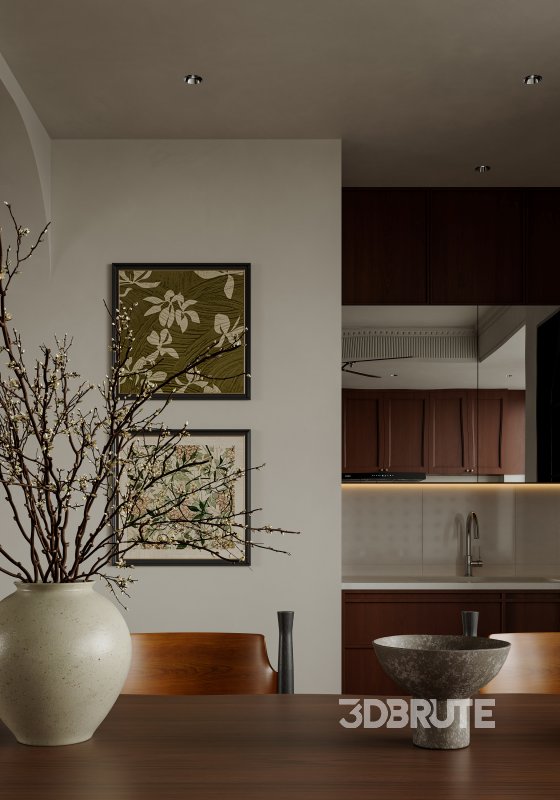 Medieval living and dining room Image 6