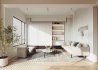 Modern living room and dining room interior scene - Thumbnail 4