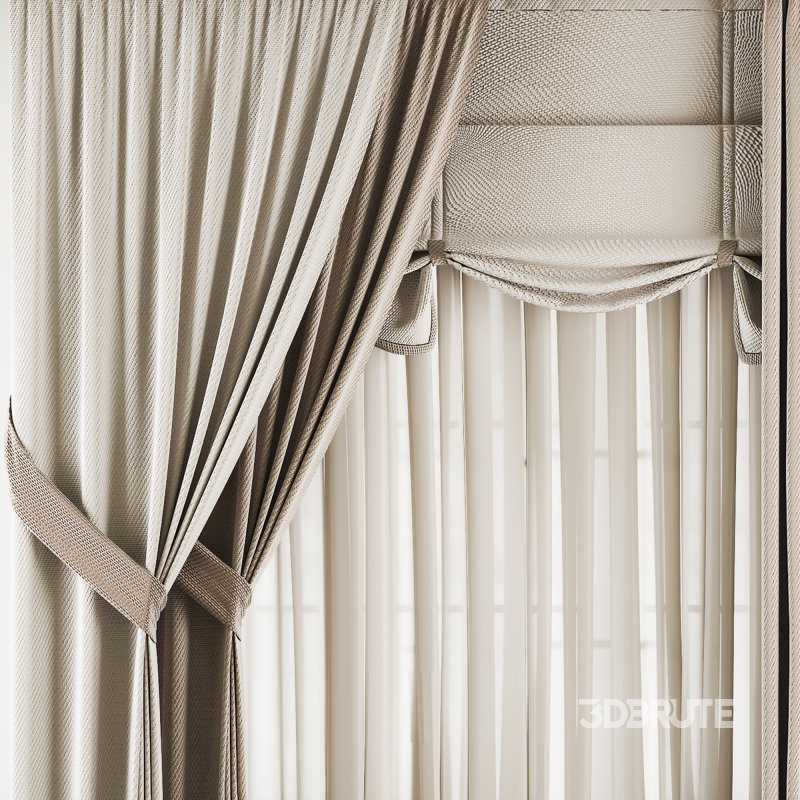 Silk and Cotton Curtain Set 77 Image 4