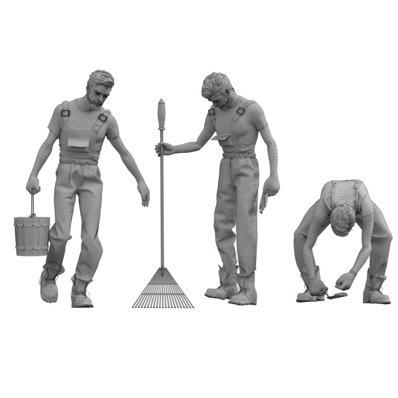Gardener in 3poses Image 5
