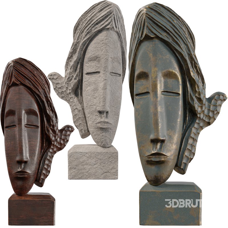 Serene Dove Sculpture Abstract Stone Art Image 2