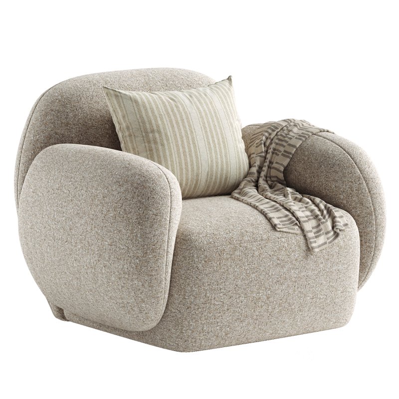 Hazel Beige Lounge Chair Image 8