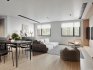 Modern living room and dining room interior scene - Thumbnail 4