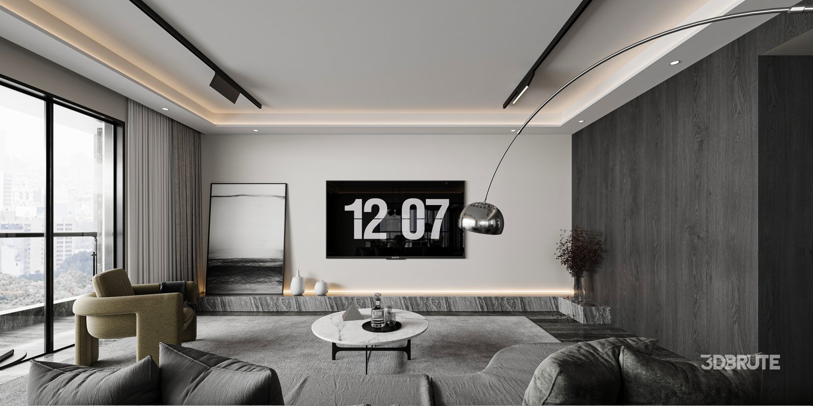 living room dining room bedroom Image 5