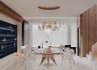 Modern living room and dining room interior scene - Thumbnail 5