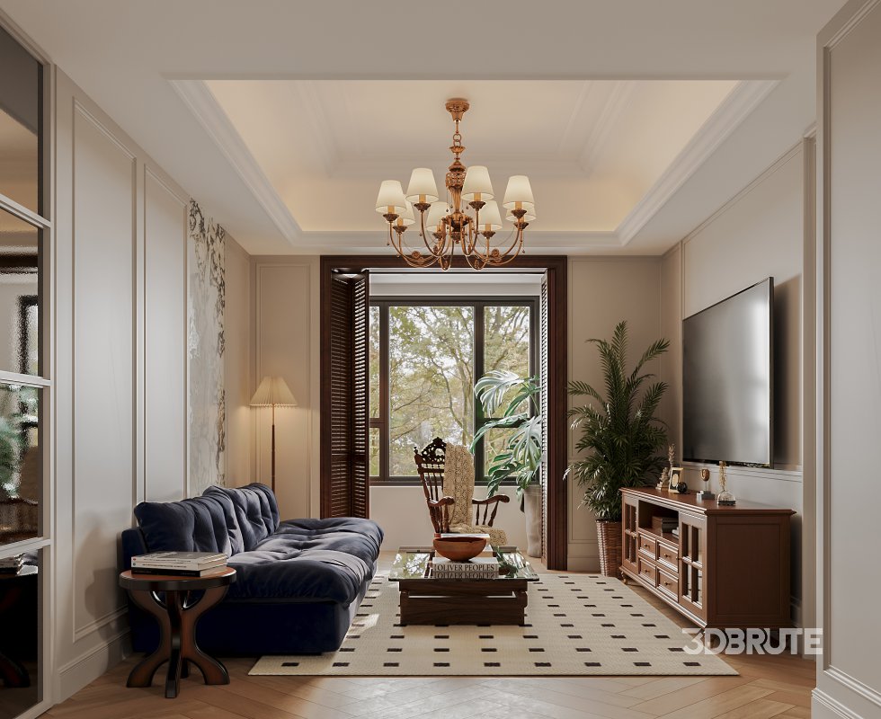 Luxurious living room and dining room bedroom Image 7