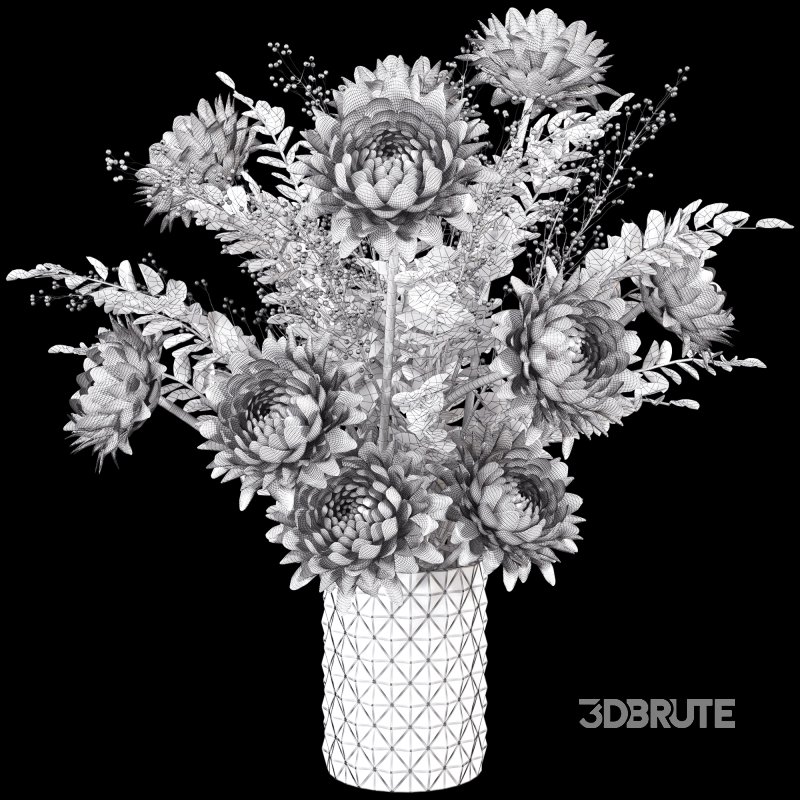 Bouquet Flower Plant Set 027 Image 5