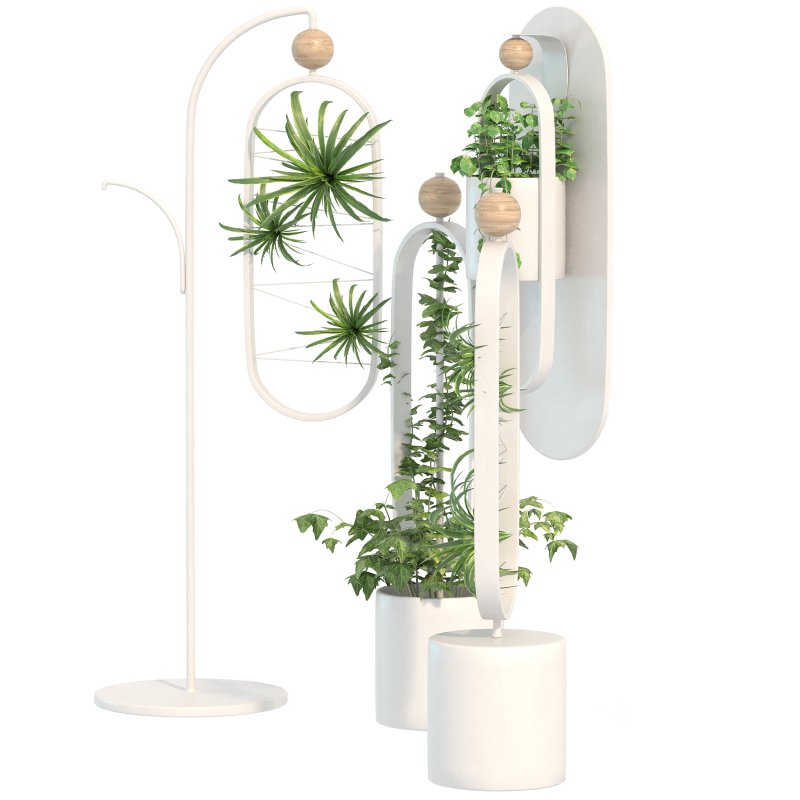 Planters with Moveable Magnetic Pots Image 1