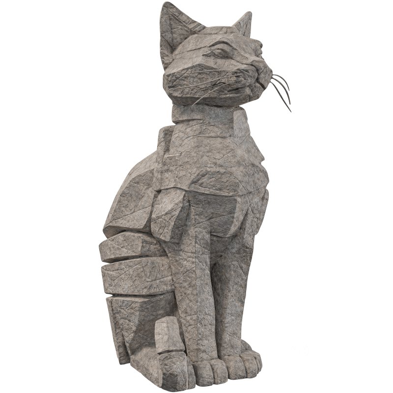 Rocky Cat Statue Image 2