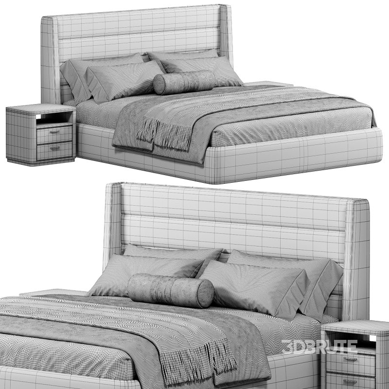 Emmit Bed, King, Quarry by Highfashionhome Image 6