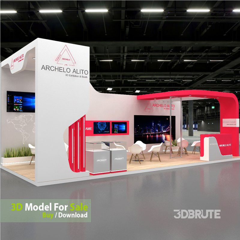 exhibition 3d model Image 6