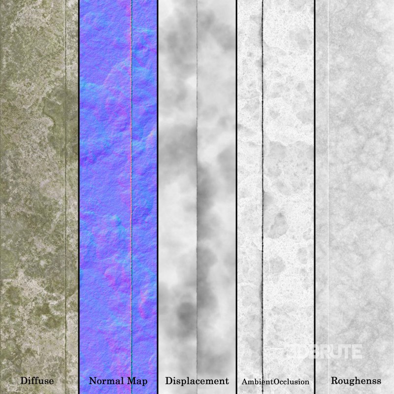 Natural Split Face Travertine 04 (Seamless) Image 7