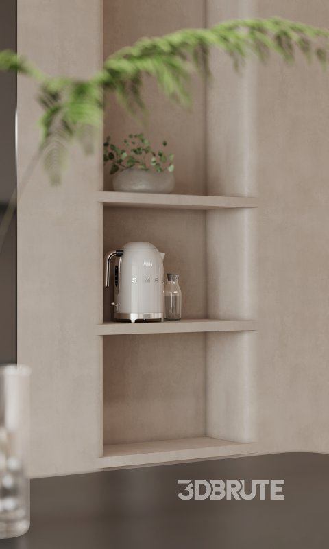 Modern living room and dining room interior scene Image 6