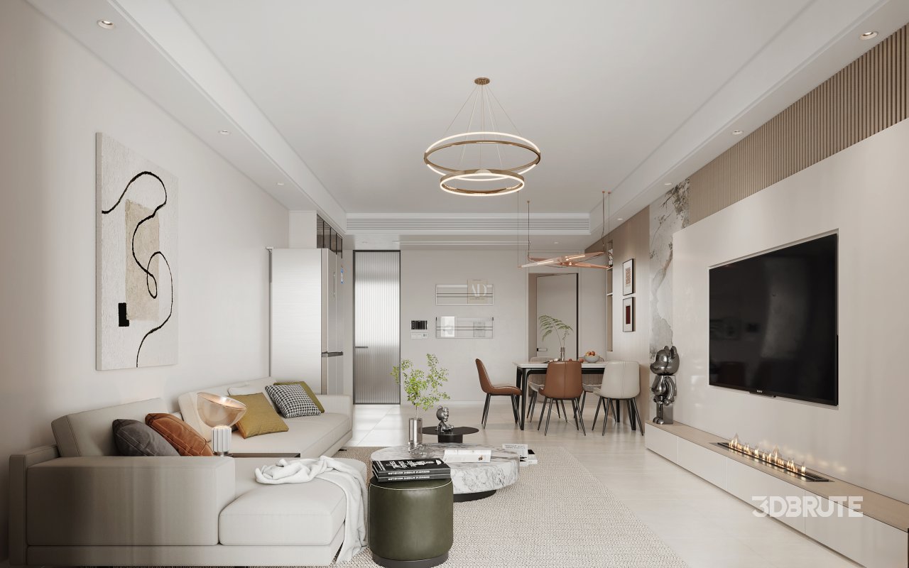 living room dining room bedroom Image 1