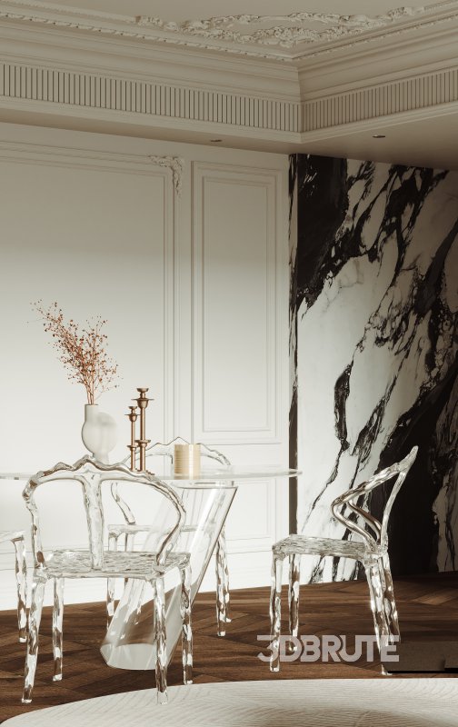 Luxurious living room and dining room Image 4