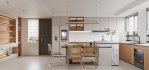Modern living room and dining room interior scene - Thumbnail 3