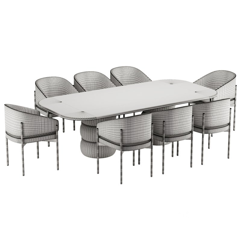 Dinning chair and table305 Image 4