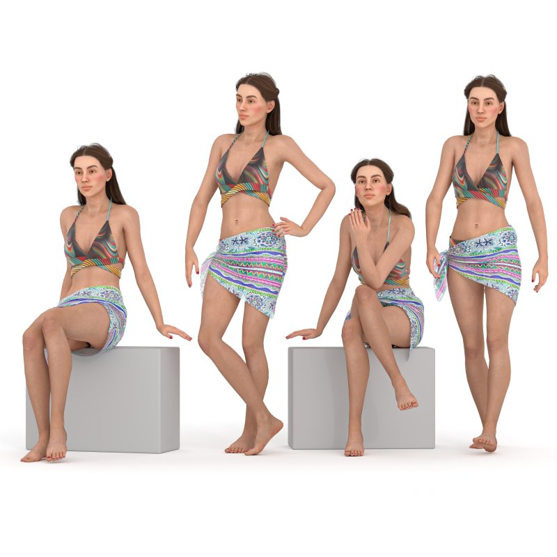 woman beach wear bikini Image 1