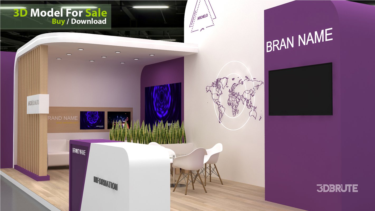 3D Exhibition Booth Model Image 4