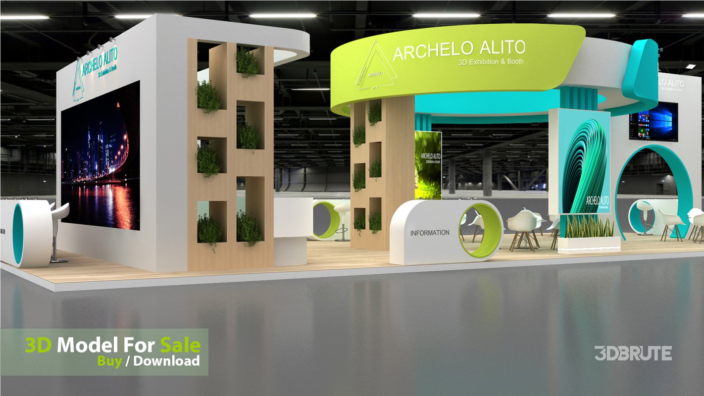 3D Stand Booth Model Image 6