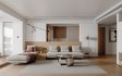 Modern living room and dining room office room interior scene - Thumbnail 3