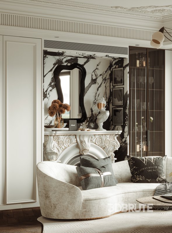 Luxurious living room and dining room Image 3