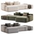 Marino Suedette Sectional Sofa - Thumbnail 5