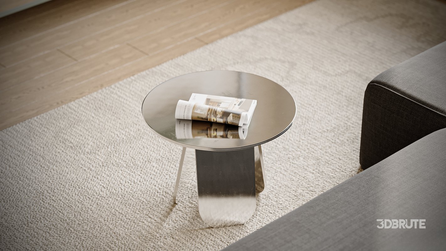 Modern living room and dining room interior scene Image 6