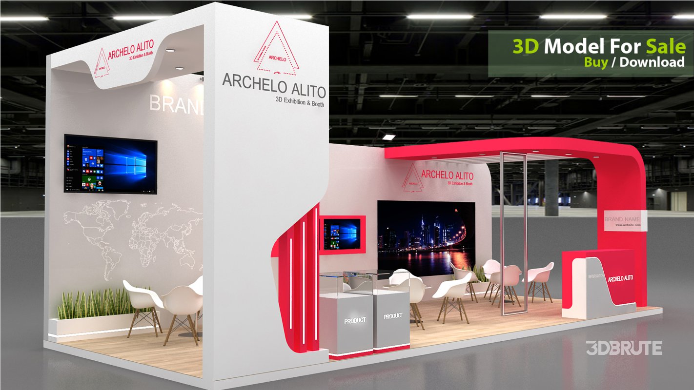 exhibition 3d model Image 1