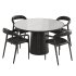 Amare Dining Armchair and Skye Round Dining Table-fourhands - Thumbnail 2