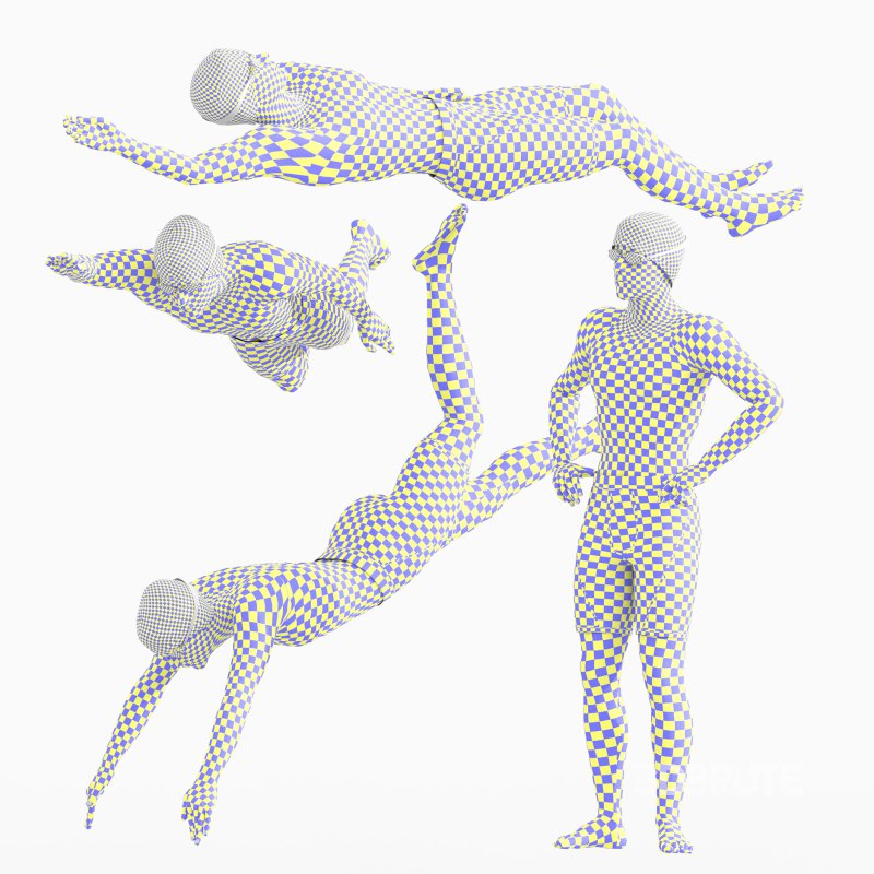 Swimmer Man 02_ 04 poses Image 3