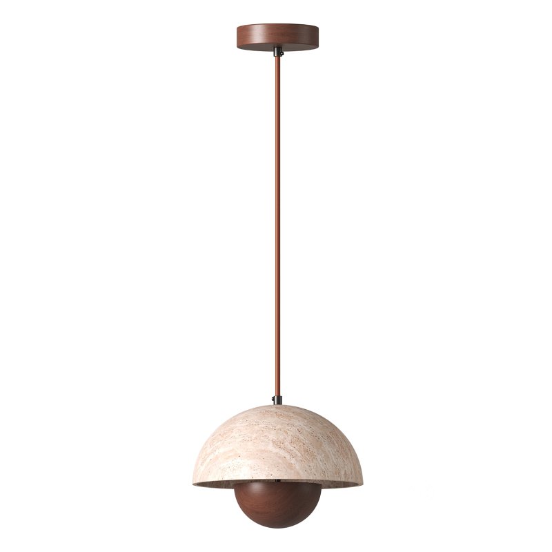 Bud Travertine Pendant Lamp Image 1