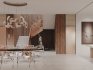 Modern living room and dining room interior scene - Thumbnail 2