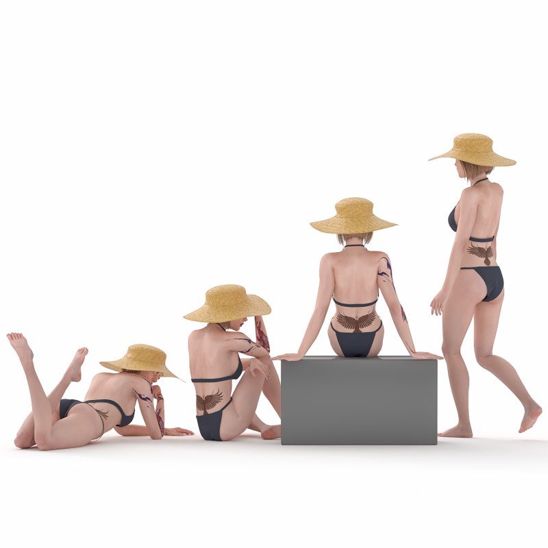 cute woman in bikini 04 poses Image 2